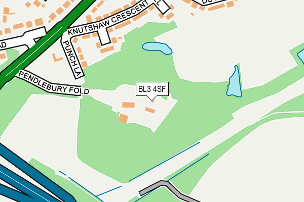 BL3 4SF map - OS OpenMap – Local (Ordnance Survey) BL3 4SF map - OS OpenMap – Local (Ordnance Survey)