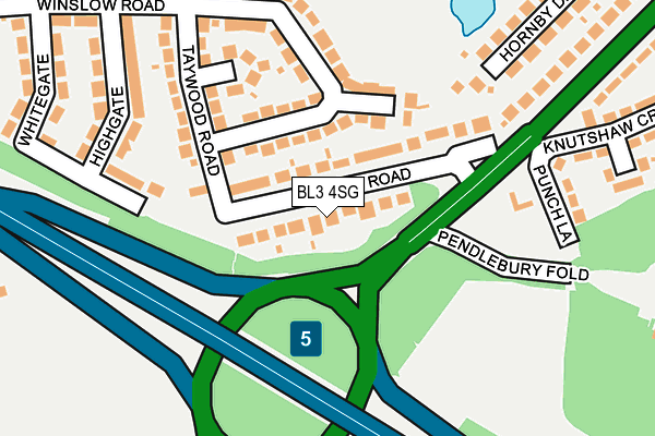 BL3 4SG map - OS OpenMap – Local (Ordnance Survey) BL3 4SG map - OS OpenMap – Local (Ordnance Survey)