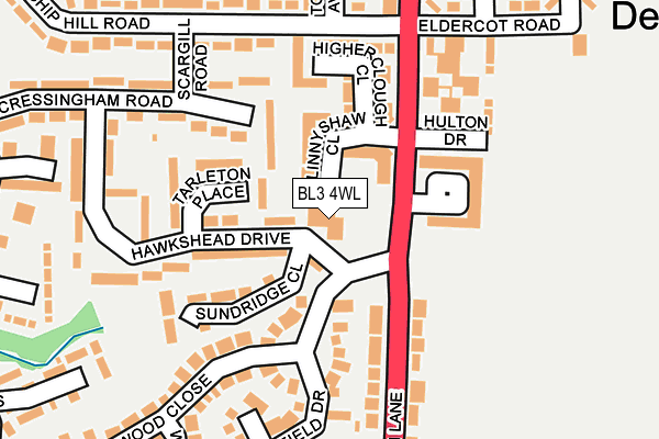 BL3 4WL map - OS OpenMap – Local (Ordnance Survey) BL3 4WL map - OS OpenMap – Local (Ordnance Survey)