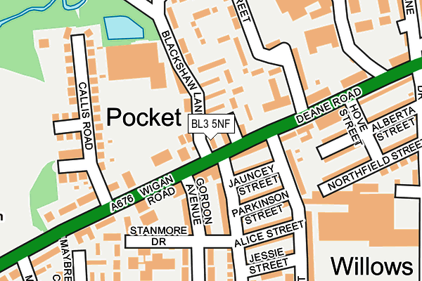 BL3 5NF map - OS OpenMap – Local (Ordnance Survey) BL3 5NF map - OS OpenMap – Local (Ordnance Survey)