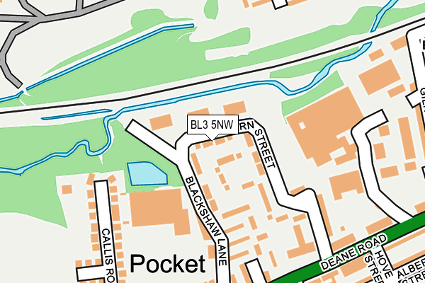 BL3 5NW map - OS OpenMap – Local (Ordnance Survey) BL3 5NW map - OS OpenMap – Local (Ordnance Survey)