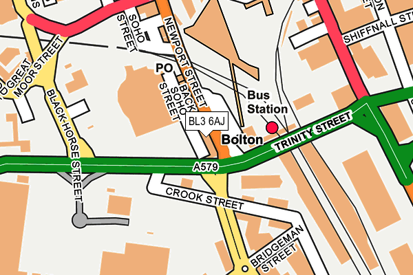 BL3 6AJ map - OS OpenMap – Local (Ordnance Survey) BL3 6AJ map - OS OpenMap – Local (Ordnance Survey)