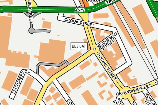 BL3 6AT map - OS OpenMap – Local (Ordnance Survey) BL3 6AT map - OS OpenMap – Local (Ordnance Survey)