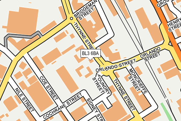 BL3 6BA map - OS OpenMap – Local (Ordnance Survey) BL3 6BA map - OS OpenMap – Local (Ordnance Survey)