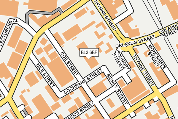 BL3 6BF map - OS OpenMap – Local (Ordnance Survey) BL3 6BF map - OS OpenMap – Local (Ordnance Survey)