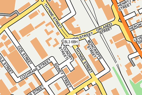 BL3 6BH map - OS OpenMap – Local (Ordnance Survey) BL3 6BH map - OS OpenMap – Local (Ordnance Survey)