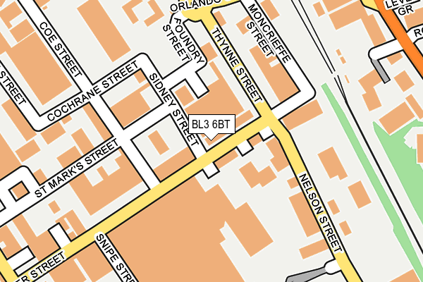 BL3 6BT map - OS OpenMap – Local (Ordnance Survey) BL3 6BT map - OS OpenMap – Local (Ordnance Survey)