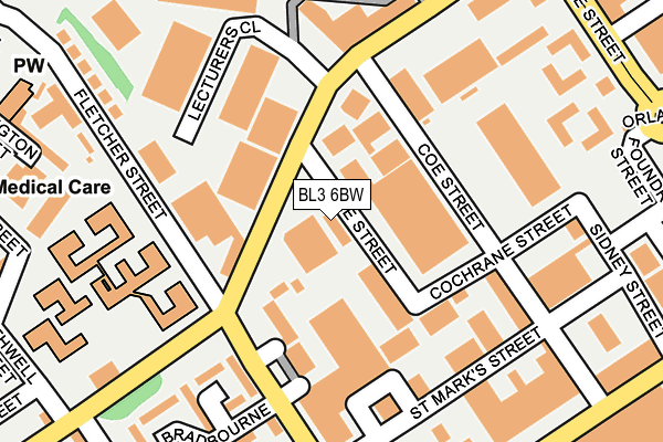 BL3 6BW map - OS OpenMap – Local (Ordnance Survey) BL3 6BW map - OS OpenMap – Local (Ordnance Survey)