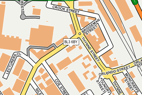 BL3 6BY map - OS OpenMap – Local (Ordnance Survey) BL3 6BY map - OS OpenMap – Local (Ordnance Survey)