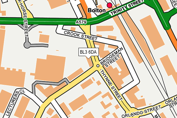 BL3 6DA map - OS OpenMap – Local (Ordnance Survey) BL3 6DA map - OS OpenMap – Local (Ordnance Survey)