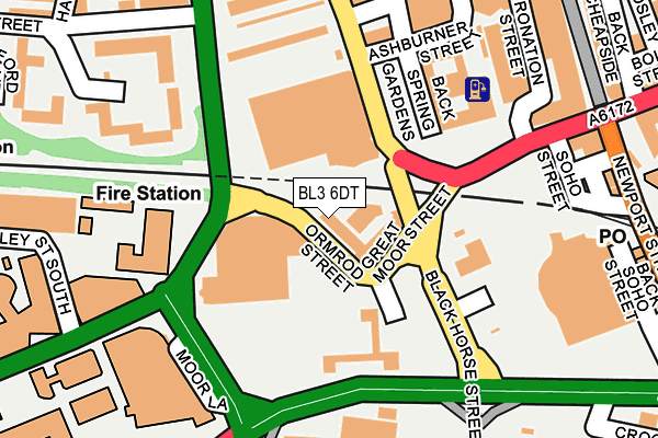 BL3 6DT map - OS OpenMap – Local (Ordnance Survey) BL3 6DT map - OS OpenMap – Local (Ordnance Survey)
