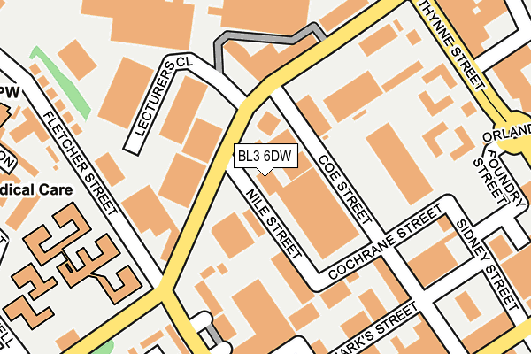 BL3 6DW map - OS OpenMap – Local (Ordnance Survey) BL3 6DW map - OS OpenMap – Local (Ordnance Survey)
