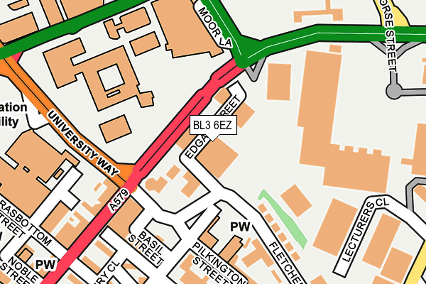 BL3 6EZ map - OS OpenMap – Local (Ordnance Survey) BL3 6EZ map - OS OpenMap – Local (Ordnance Survey)