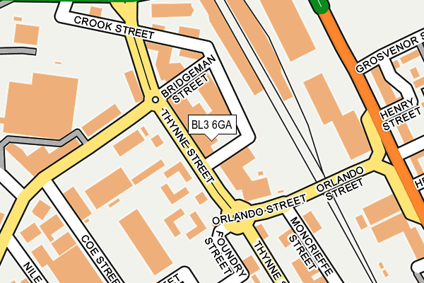BL3 6GA map - OS OpenMap – Local (Ordnance Survey) BL3 6GA map - OS OpenMap – Local (Ordnance Survey)