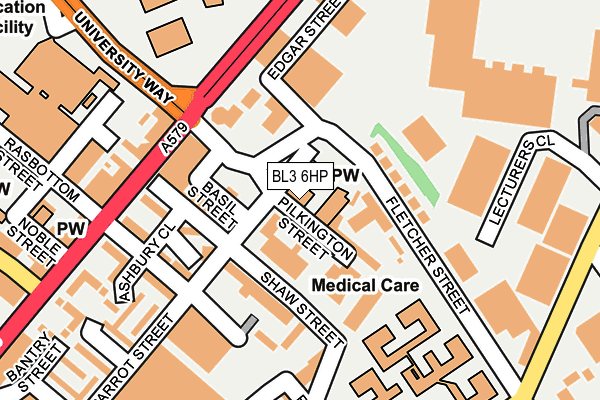 BL3 6HP map - OS OpenMap – Local (Ordnance Survey) BL3 6HP map - OS OpenMap – Local (Ordnance Survey)
