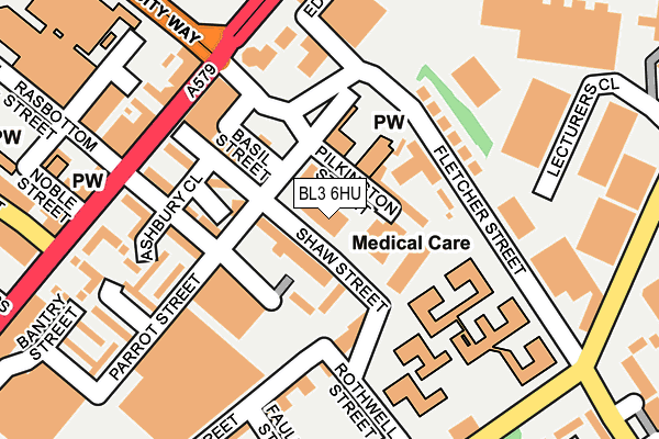 BL3 6HU map - OS OpenMap – Local (Ordnance Survey) BL3 6HU map - OS OpenMap – Local (Ordnance Survey)