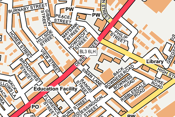 BL3 6LH map - OS OpenMap – Local (Ordnance Survey) BL3 6LH map - OS OpenMap – Local (Ordnance Survey)