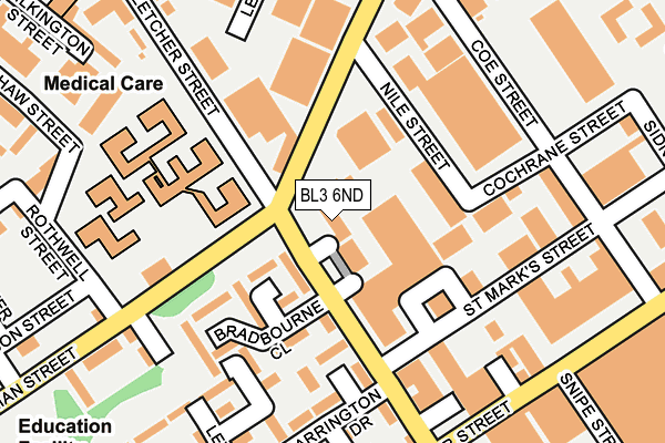 BL3 6ND map - OS OpenMap – Local (Ordnance Survey) BL3 6ND map - OS OpenMap – Local (Ordnance Survey)