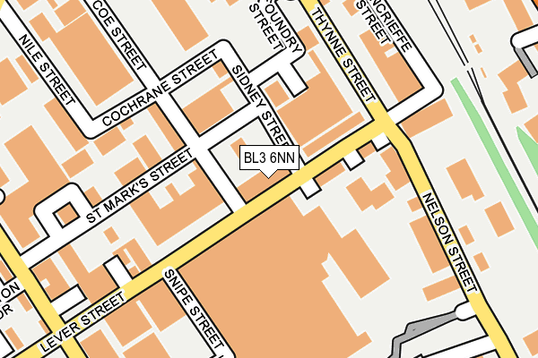 BL3 6NN map - OS OpenMap – Local (Ordnance Survey) BL3 6NN map - OS OpenMap – Local (Ordnance Survey)