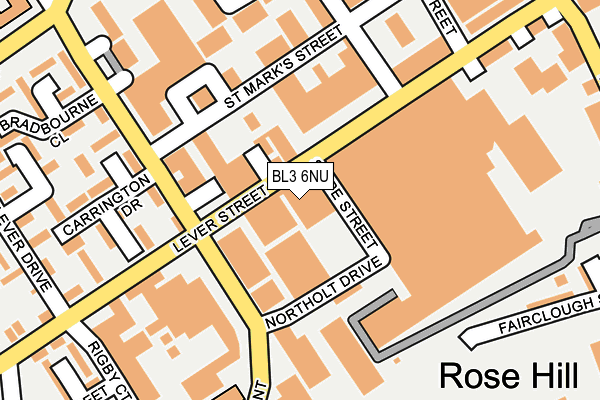 BL3 6NU map - OS OpenMap – Local (Ordnance Survey) BL3 6NU map - OS OpenMap – Local (Ordnance Survey)