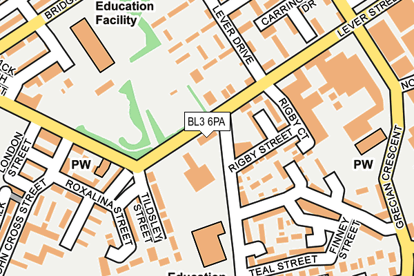 BL3 6PA map - OS OpenMap – Local (Ordnance Survey) BL3 6PA map - OS OpenMap – Local (Ordnance Survey)