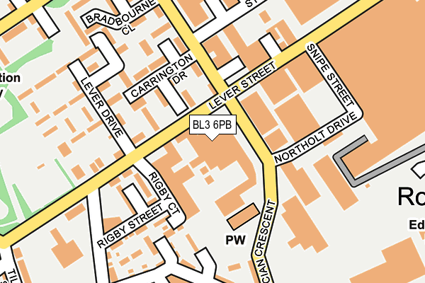 BL3 6PB map - OS OpenMap – Local (Ordnance Survey) BL3 6PB map - OS OpenMap – Local (Ordnance Survey)