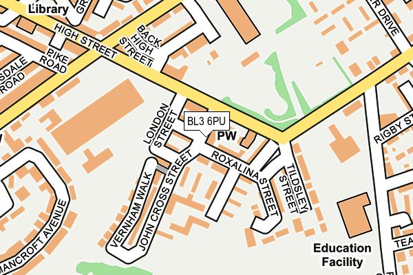 BL3 6PU map - OS OpenMap – Local (Ordnance Survey) BL3 6PU map - OS OpenMap – Local (Ordnance Survey)