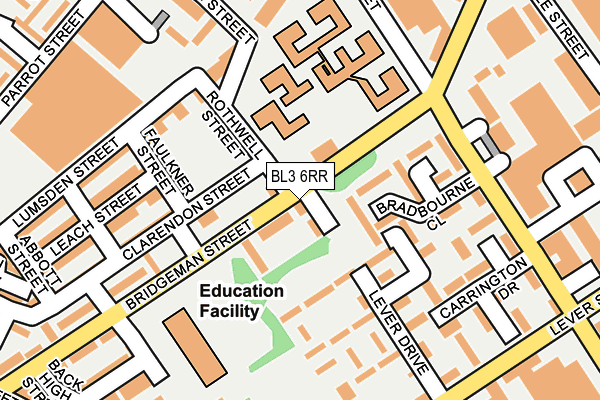 BL3 6RR map - OS OpenMap – Local (Ordnance Survey) BL3 6RR map - OS OpenMap – Local (Ordnance Survey)