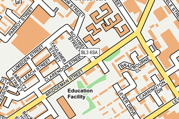 BL3 6SA map - OS OpenMap – Local (Ordnance Survey) BL3 6SA map - OS OpenMap – Local (Ordnance Survey)