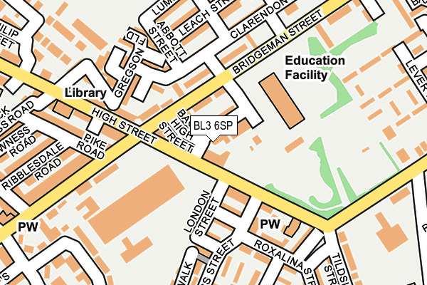 BL3 6SP map - OS OpenMap – Local (Ordnance Survey) BL3 6SP map - OS OpenMap – Local (Ordnance Survey)