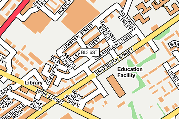 BL3 6ST map - OS OpenMap – Local (Ordnance Survey) BL3 6ST map - OS OpenMap – Local (Ordnance Survey)