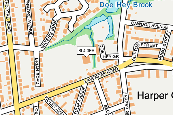 BL4 0EA map - OS OpenMap – Local (Ordnance Survey) BL4 0EA map - OS OpenMap – Local (Ordnance Survey)
