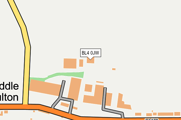 BL4 0JW map - OS OpenMap – Local (Ordnance Survey) BL4 0JW map - OS OpenMap – Local (Ordnance Survey)