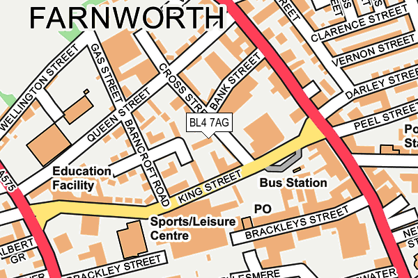 BL4 7AG map - OS OpenMap – Local (Ordnance Survey) BL4 7AG map - OS OpenMap – Local (Ordnance Survey)