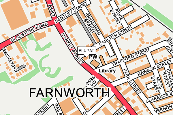 BL4 7AT map - OS OpenMap – Local (Ordnance Survey)