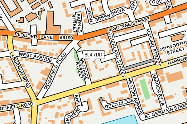 BL4 7DD map - OS OpenMap – Local (Ordnance Survey) BL4 7DD map - OS OpenMap – Local (Ordnance Survey)