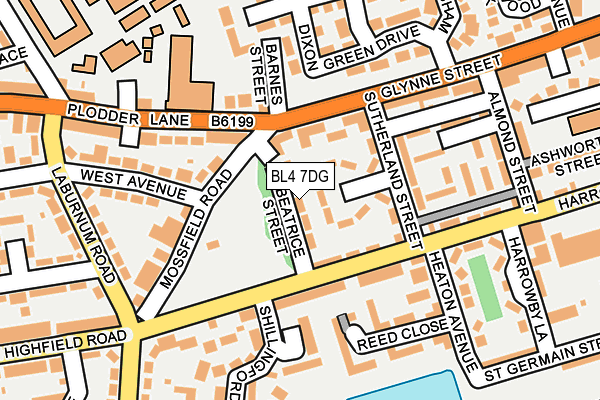 BL4 7DG map - OS OpenMap – Local (Ordnance Survey) BL4 7DG map - OS OpenMap – Local (Ordnance Survey)