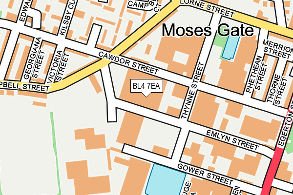 BL4 7EA map - OS OpenMap – Local (Ordnance Survey) BL4 7EA map - OS OpenMap – Local (Ordnance Survey)