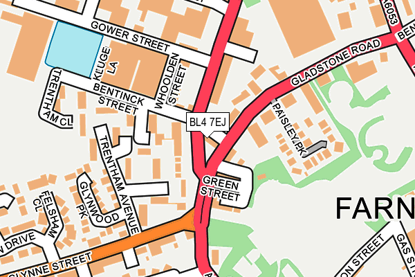 BL4 7EJ map - OS OpenMap – Local (Ordnance Survey) BL4 7EJ map - OS OpenMap – Local (Ordnance Survey)