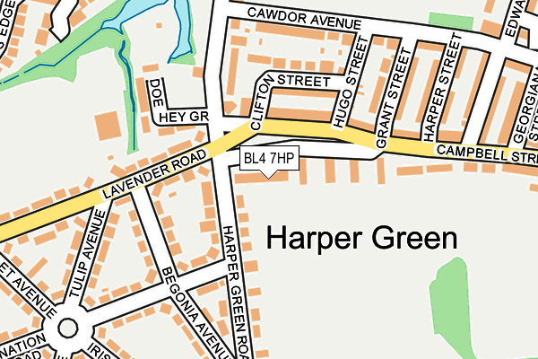 BL4 7HP map - OS OpenMap – Local (Ordnance Survey) BL4 7HP map - OS OpenMap – Local (Ordnance Survey)