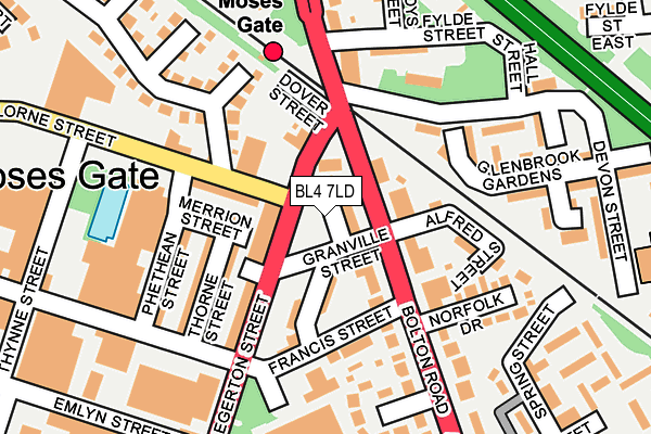 BL4 7LD map - OS OpenMap – Local (Ordnance Survey) BL4 7LD map - OS OpenMap – Local (Ordnance Survey)