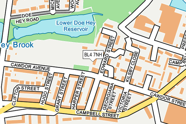 BL4 7NH map - OS OpenMap – Local (Ordnance Survey) BL4 7NH map - OS OpenMap – Local (Ordnance Survey)