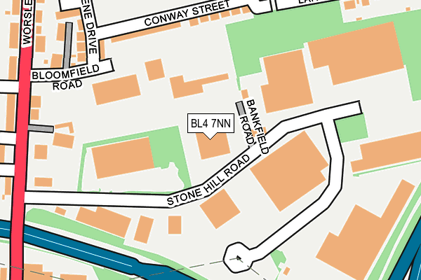 BL4 7NN map - OS OpenMap – Local (Ordnance Survey) BL4 7NN map - OS OpenMap – Local (Ordnance Survey)