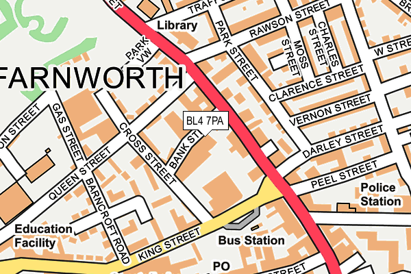 BL4 7PA map - OS OpenMap – Local (Ordnance Survey) BL4 7PA map - OS OpenMap – Local (Ordnance Survey)