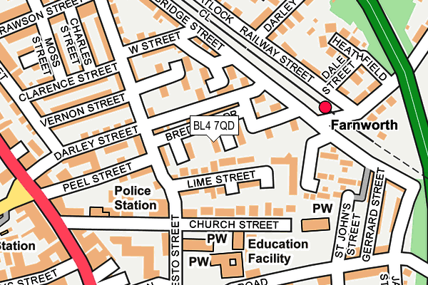 BL4 7QD map - OS OpenMap – Local (Ordnance Survey) BL4 7QD map - OS OpenMap – Local (Ordnance Survey)