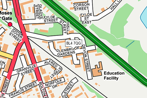BL4 7QG map - OS OpenMap – Local (Ordnance Survey) BL4 7QG map - OS OpenMap – Local (Ordnance Survey)