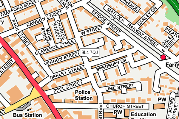 BL4 7QJ map - OS OpenMap – Local (Ordnance Survey) BL4 7QJ map - OS OpenMap – Local (Ordnance Survey)