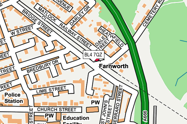 BL4 7QZ map - OS OpenMap – Local (Ordnance Survey) BL4 7QZ map - OS OpenMap – Local (Ordnance Survey)