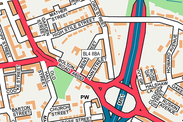 BL4 8BA map - OS OpenMap – Local (Ordnance Survey) BL4 8BA map - OS OpenMap – Local (Ordnance Survey)