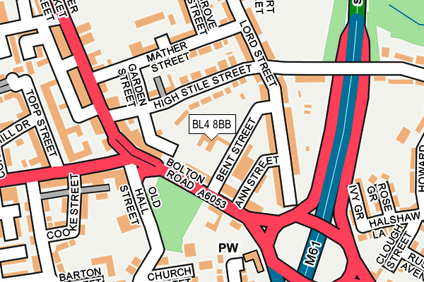 BL4 8BB map - OS OpenMap – Local (Ordnance Survey) BL4 8BB map - OS OpenMap – Local (Ordnance Survey)